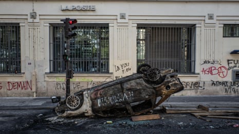 French residents reacted to a surge of riots over the weekend that left stores looted and buildings damaged