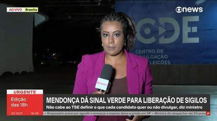 Na quinta (22), Mendonça disse que Flávio e Lula podem abrir sigilo sem precisar de aval do TSE