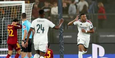 Vini Jr teve um jogo apagado. Wesley assustou pela direita - Foto: Tullio M. Puglia/Getty Images / Jogada10