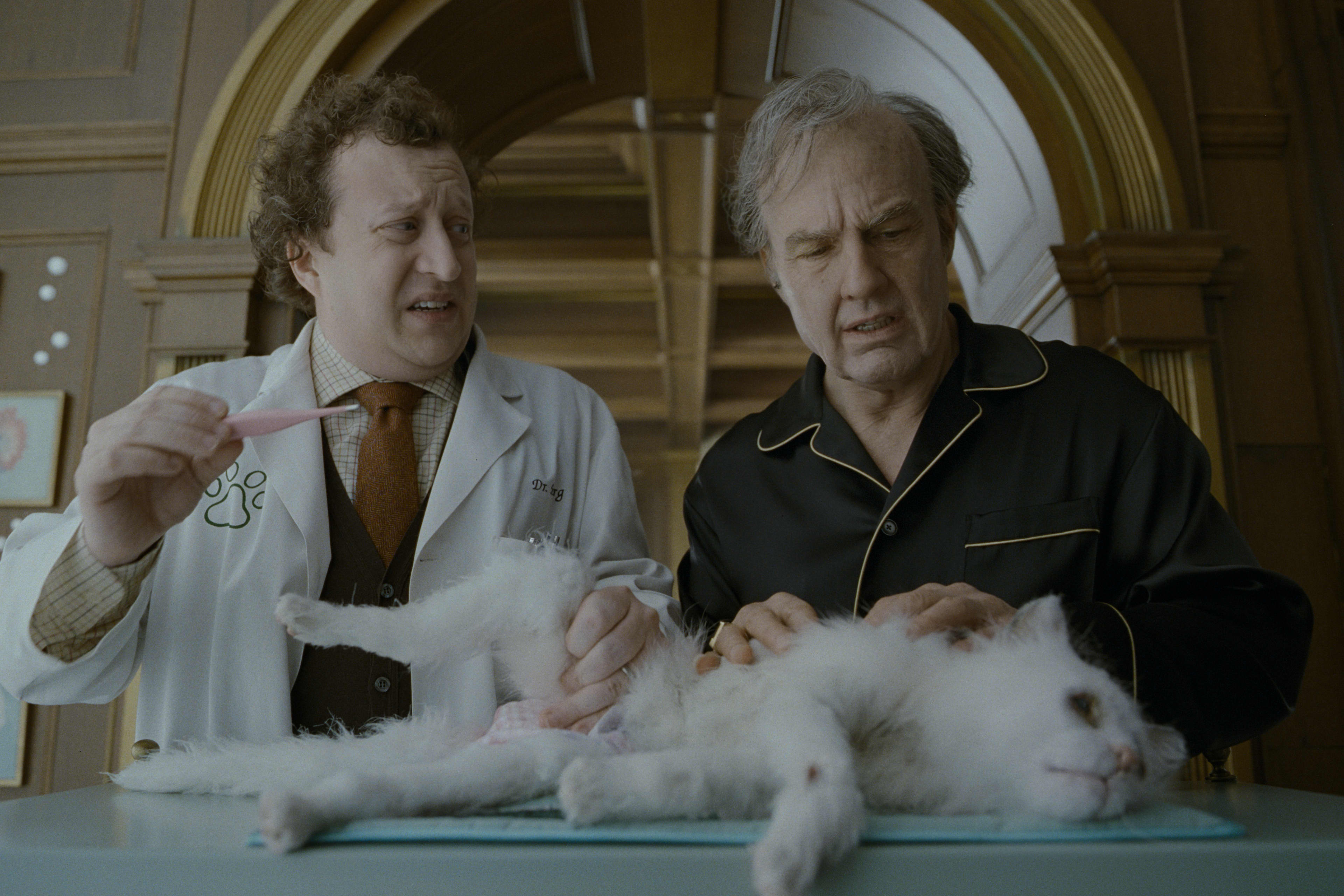 Digger (Tom Cruise) and his cat Maggie.