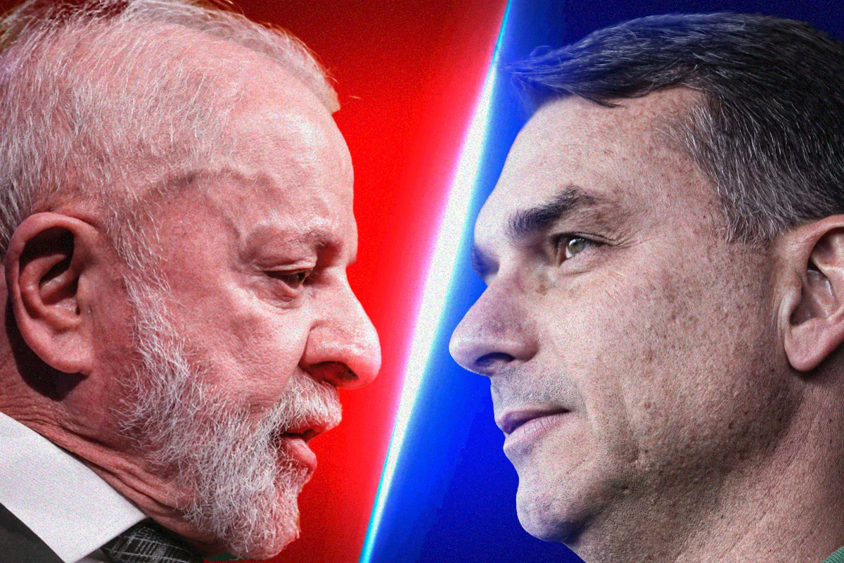 Imagem da matéria: Lula e Flávio Bolsonaro empatam em uma cidade do Paraná. Saiba qual