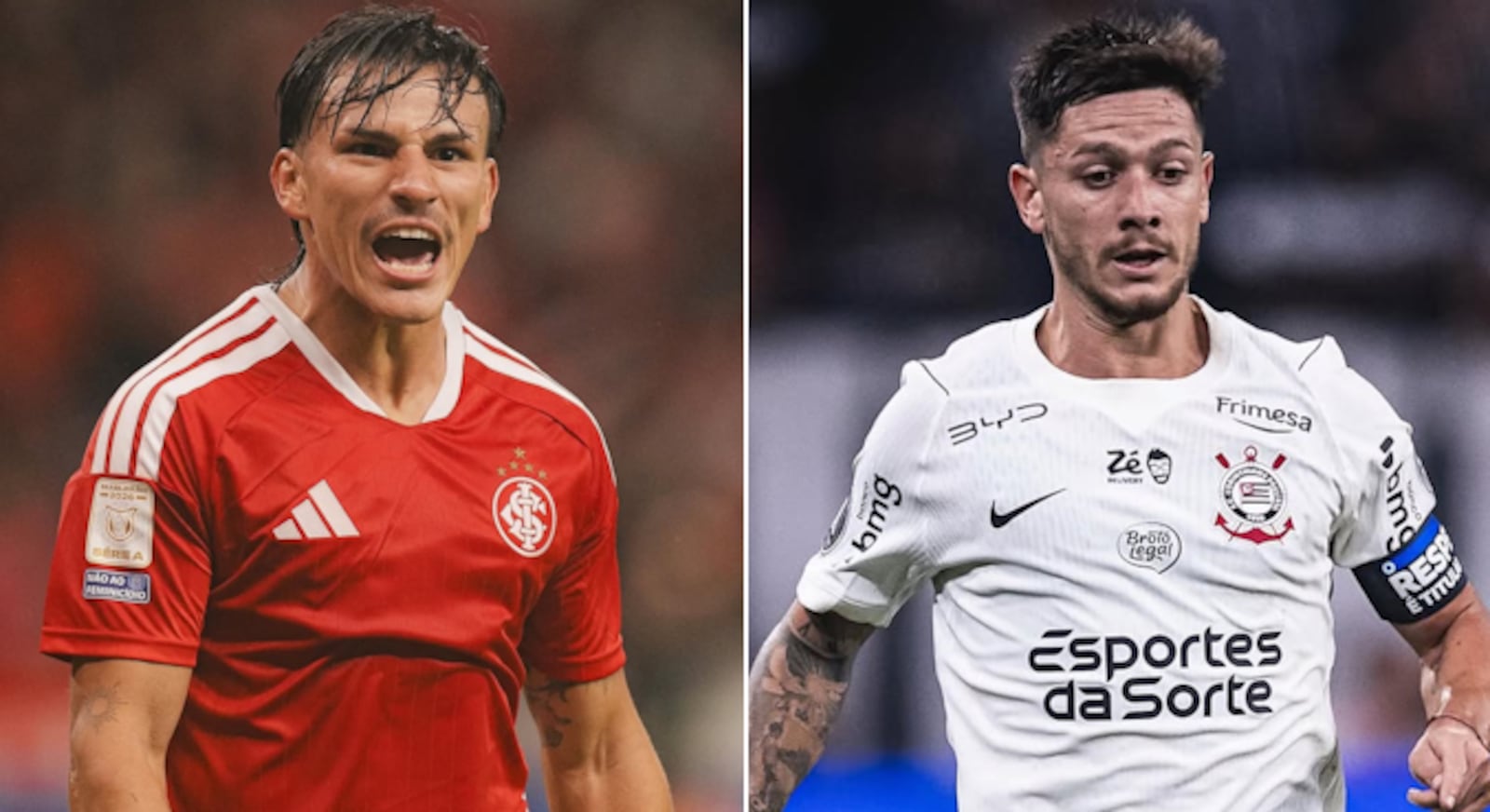 Bernabei e Rodrigo Garro se enfrentam pelo Brasileirão nesta quarta (7) Reprodução/Instagram