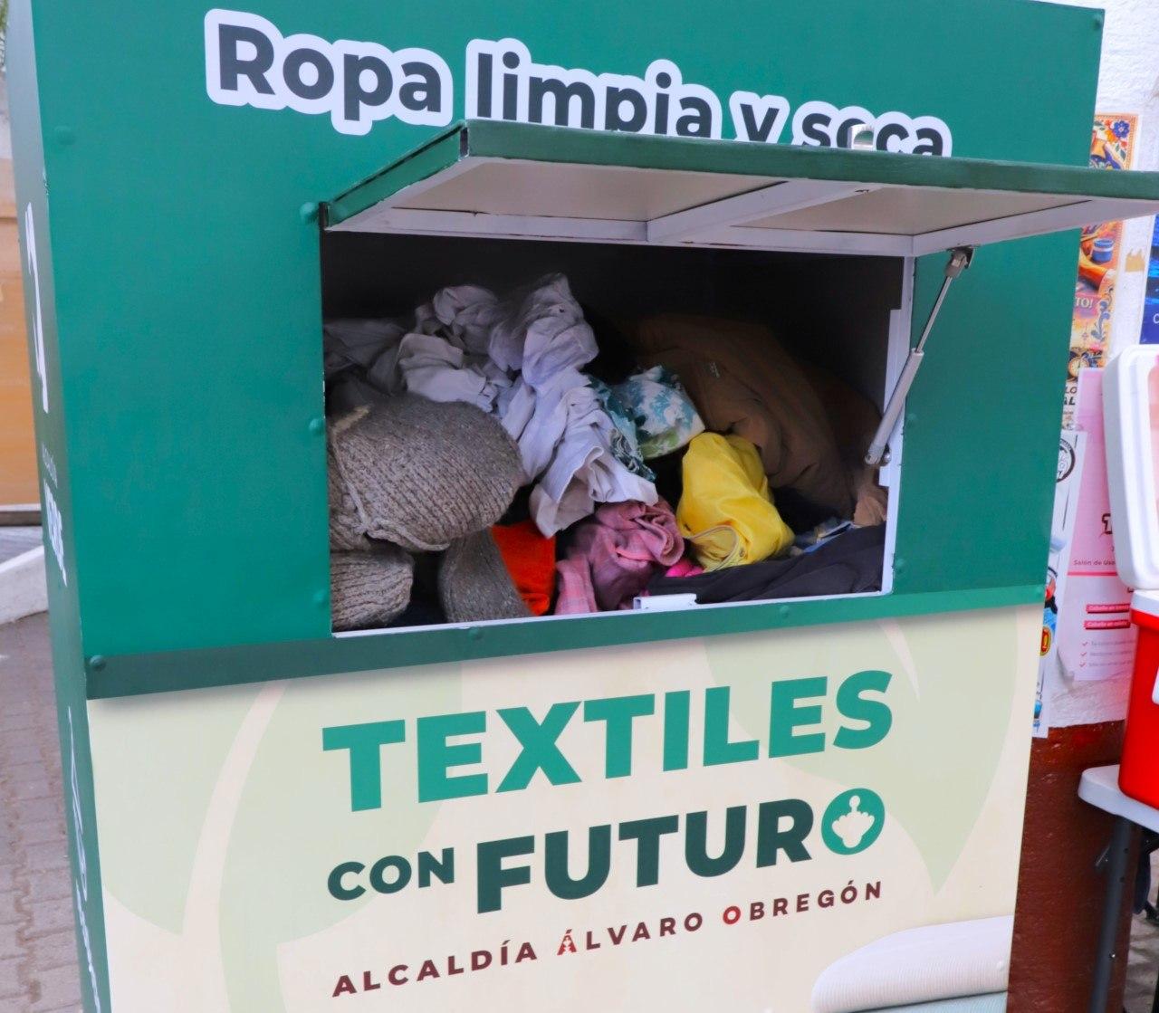 Álvaro Obregón supera en 219% su meta ambiental y recupera más de 6.5 toneladas de textiles usados